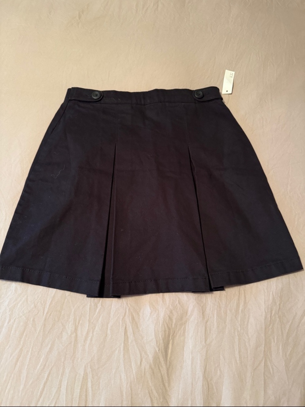 Amazon Essentials Black Pleated A-Line Skirt